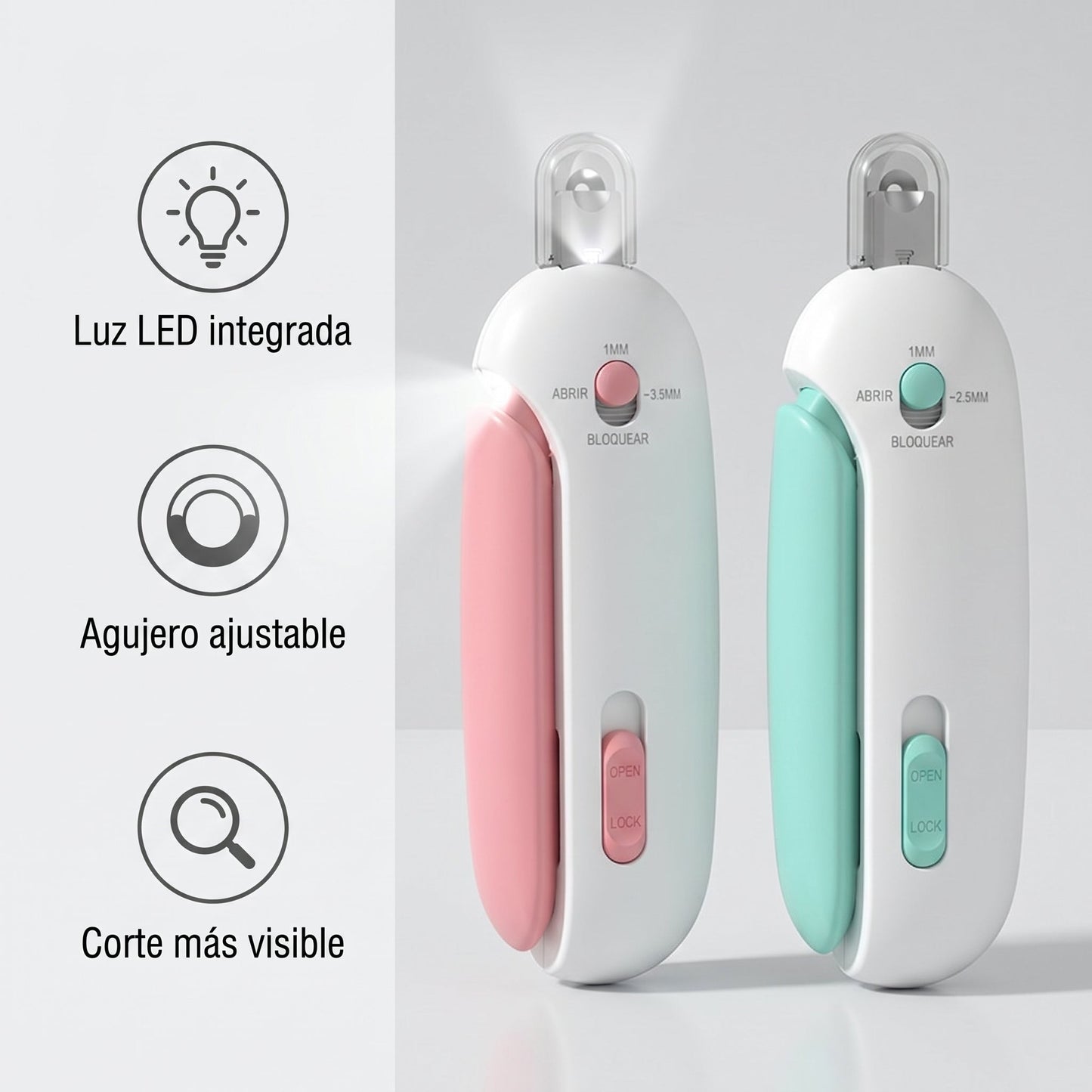 Cortauñas LED para Perro y Gato