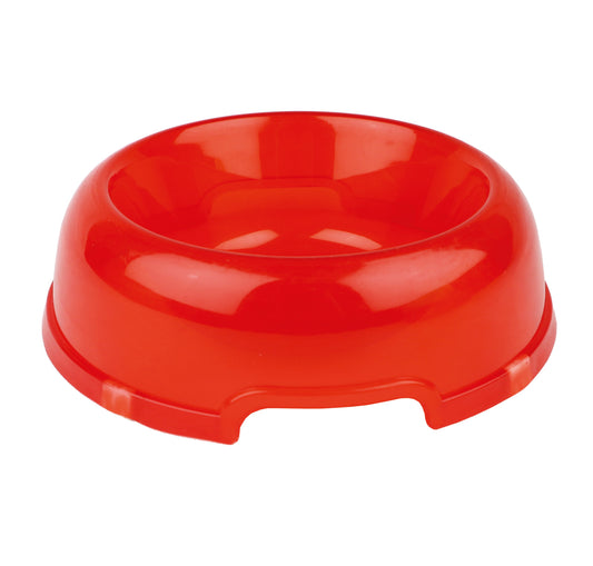 Plato redondo de plástico transparente